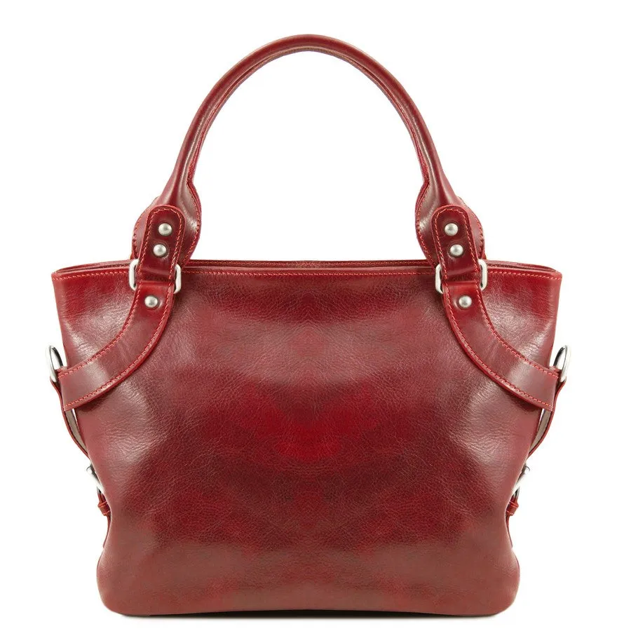 Ilenia Leather Shoulder Handbag