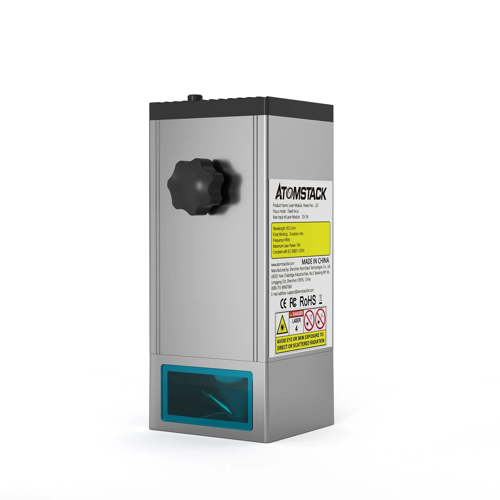 In Stock Atomstack M100 130W Quad Laser Module With Air Assist System