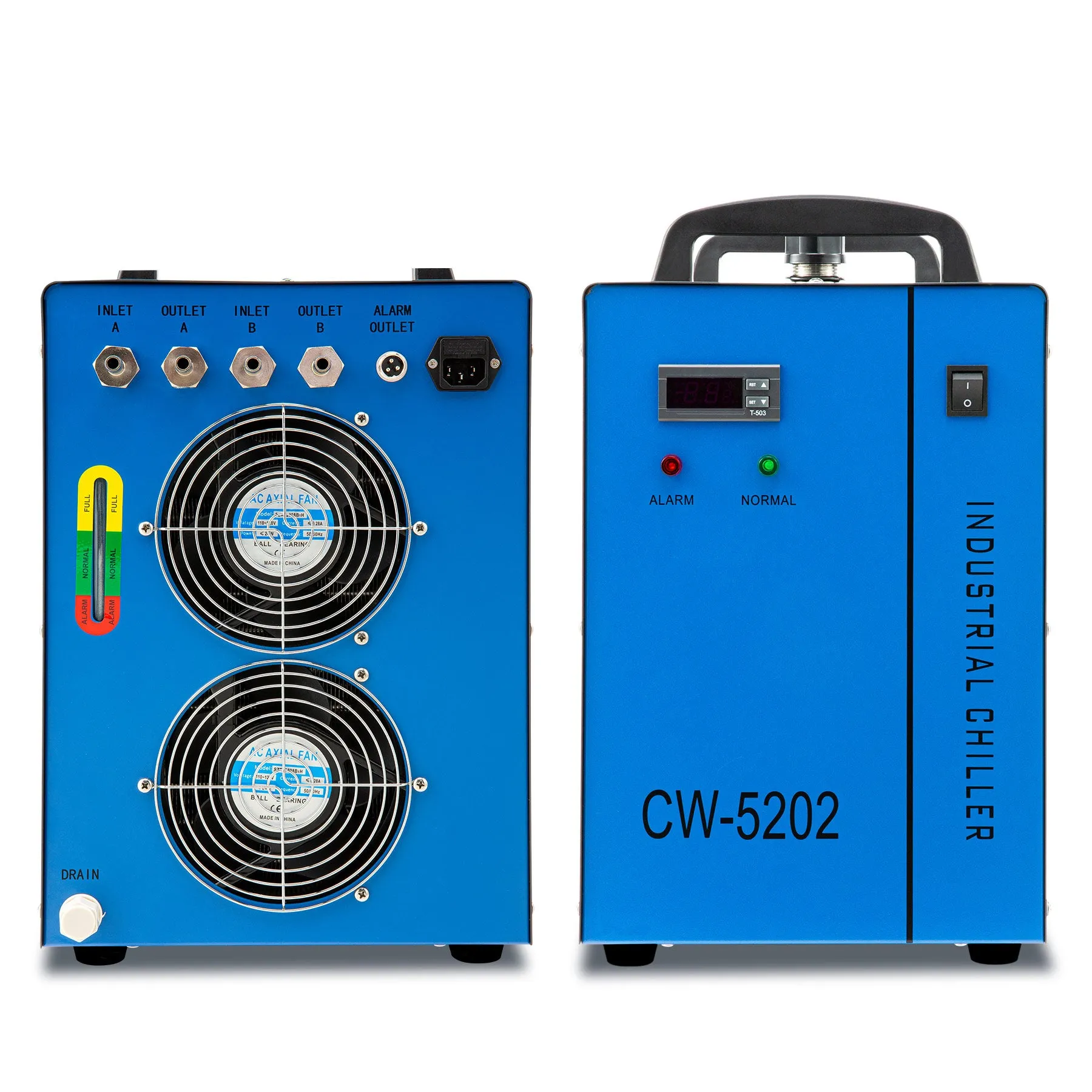 Industrial Water Chiller & Cooler for 50W-150W CO2 Laser Cutter | LCW-5202