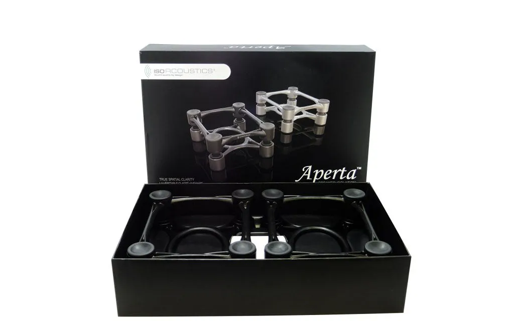 Isoacoustics Aperta Sculpted Aluminum Acoustic Isolation Stands (Pair)
