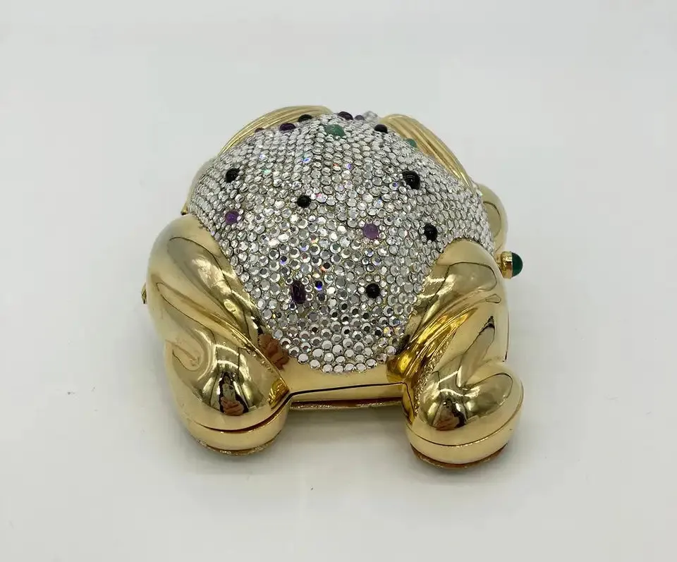 Judith Leiber Swarovski Crystal Frog Minaudiere