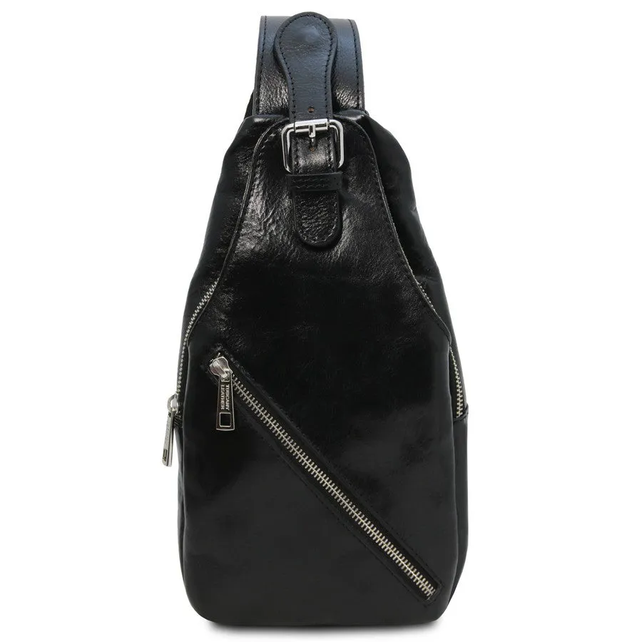 Kevin Mens Leather Crossover Bag