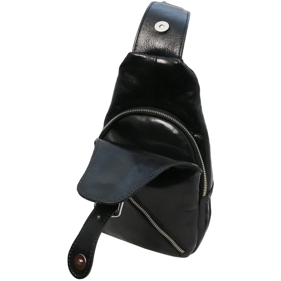 Kevin Mens Leather Crossover Bag