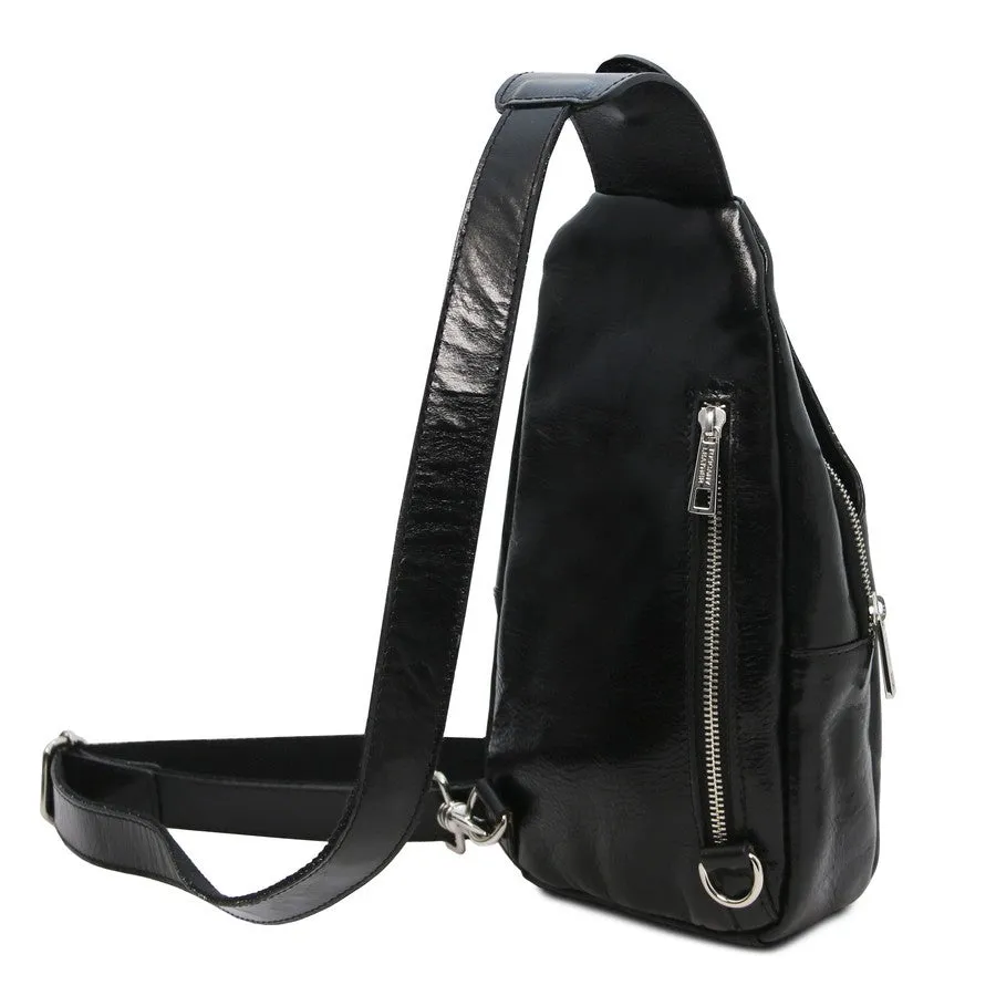 Kevin Mens Leather Crossover Bag