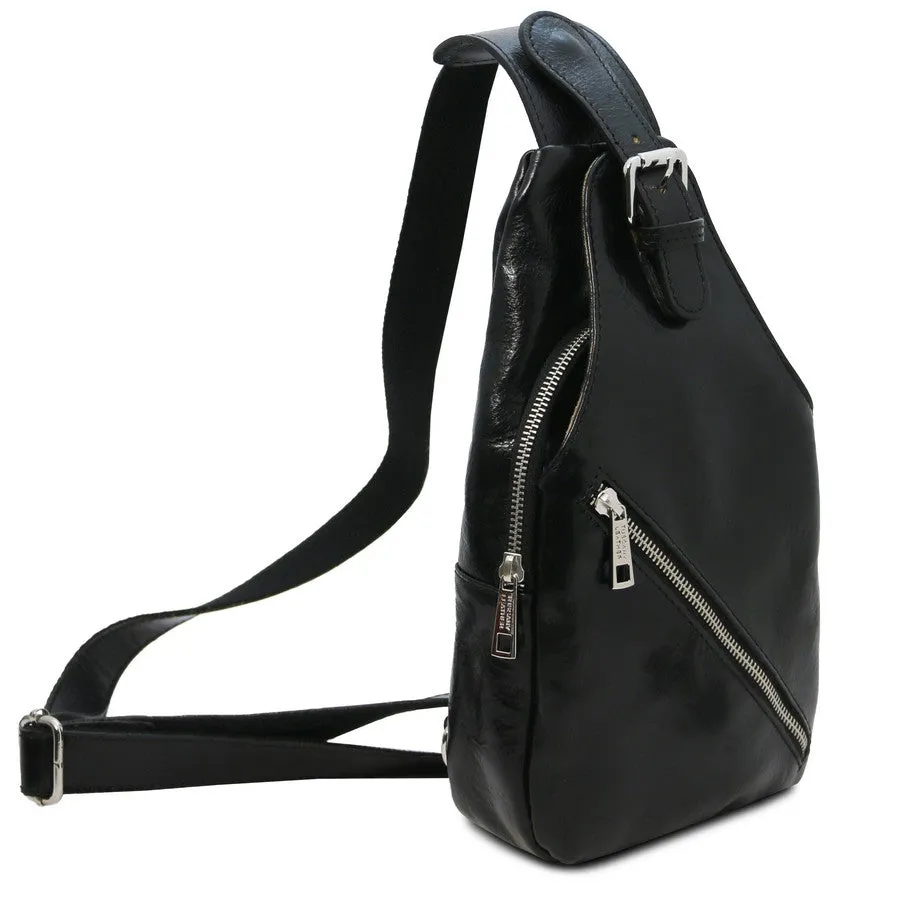 Kevin Mens Leather Crossover Bag