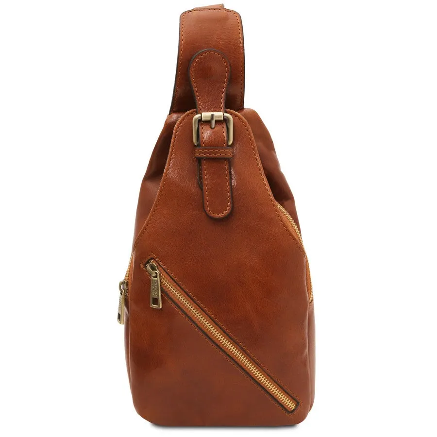 Kevin Mens Leather Crossover Bag