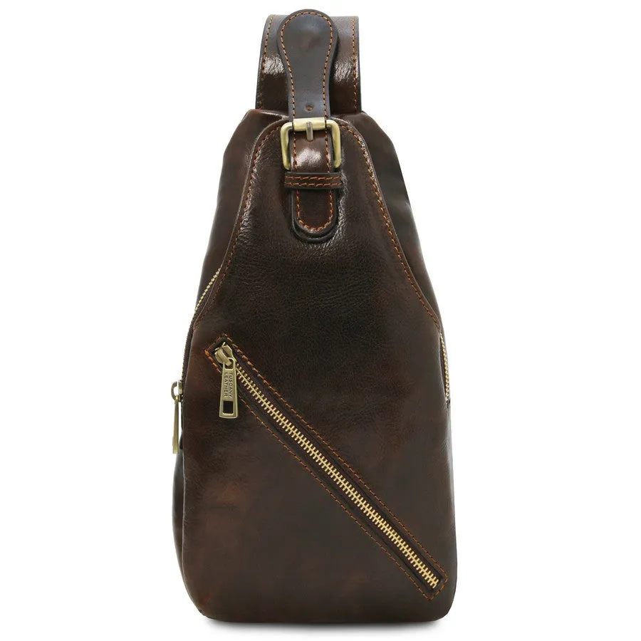 Kevin Mens Leather Crossover Bag