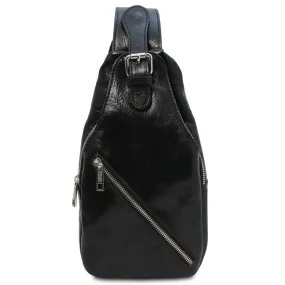 Kevin Mens Leather Crossover Bag