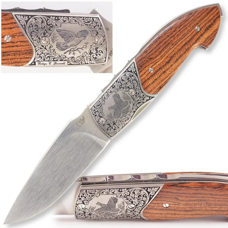 Kevin's Quail & Dove Engraved Viper Knife