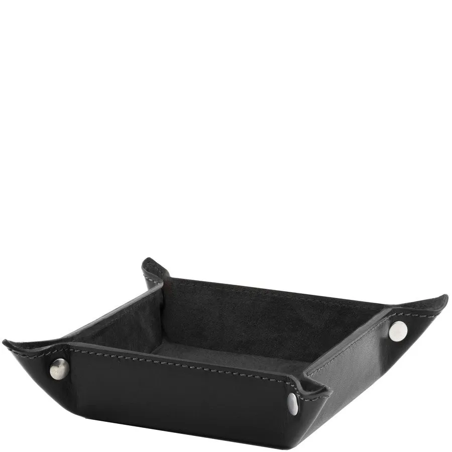 Large Leather Desk Tidy Tray