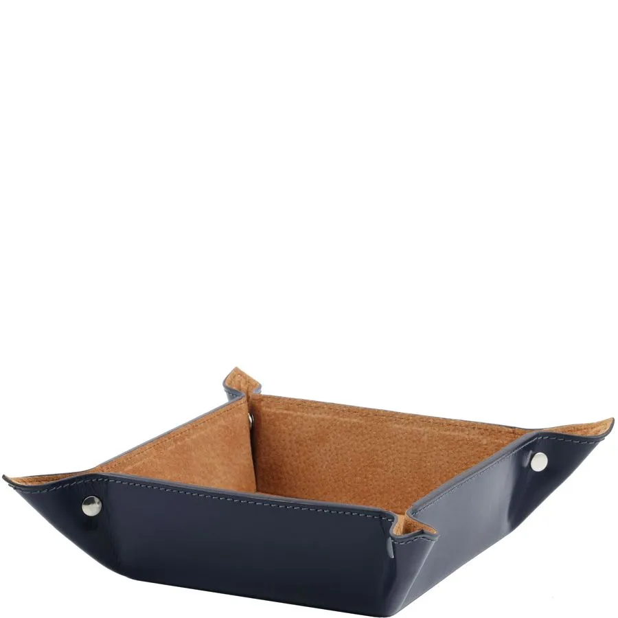 Large Leather Desk Tidy Tray