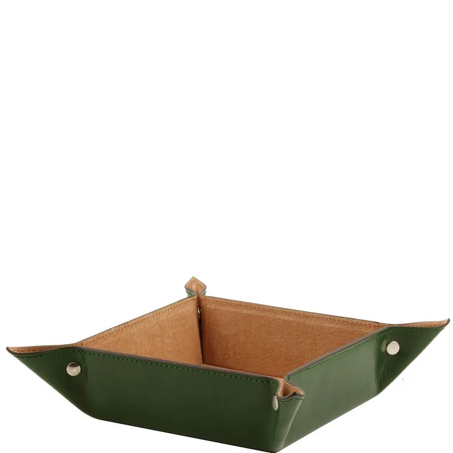 Large Leather Desk Tidy Tray