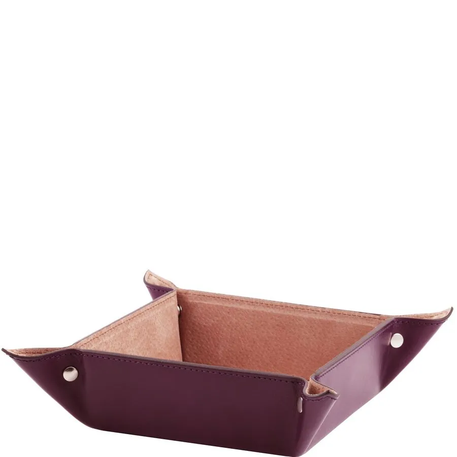 Large Leather Desk Tidy Tray