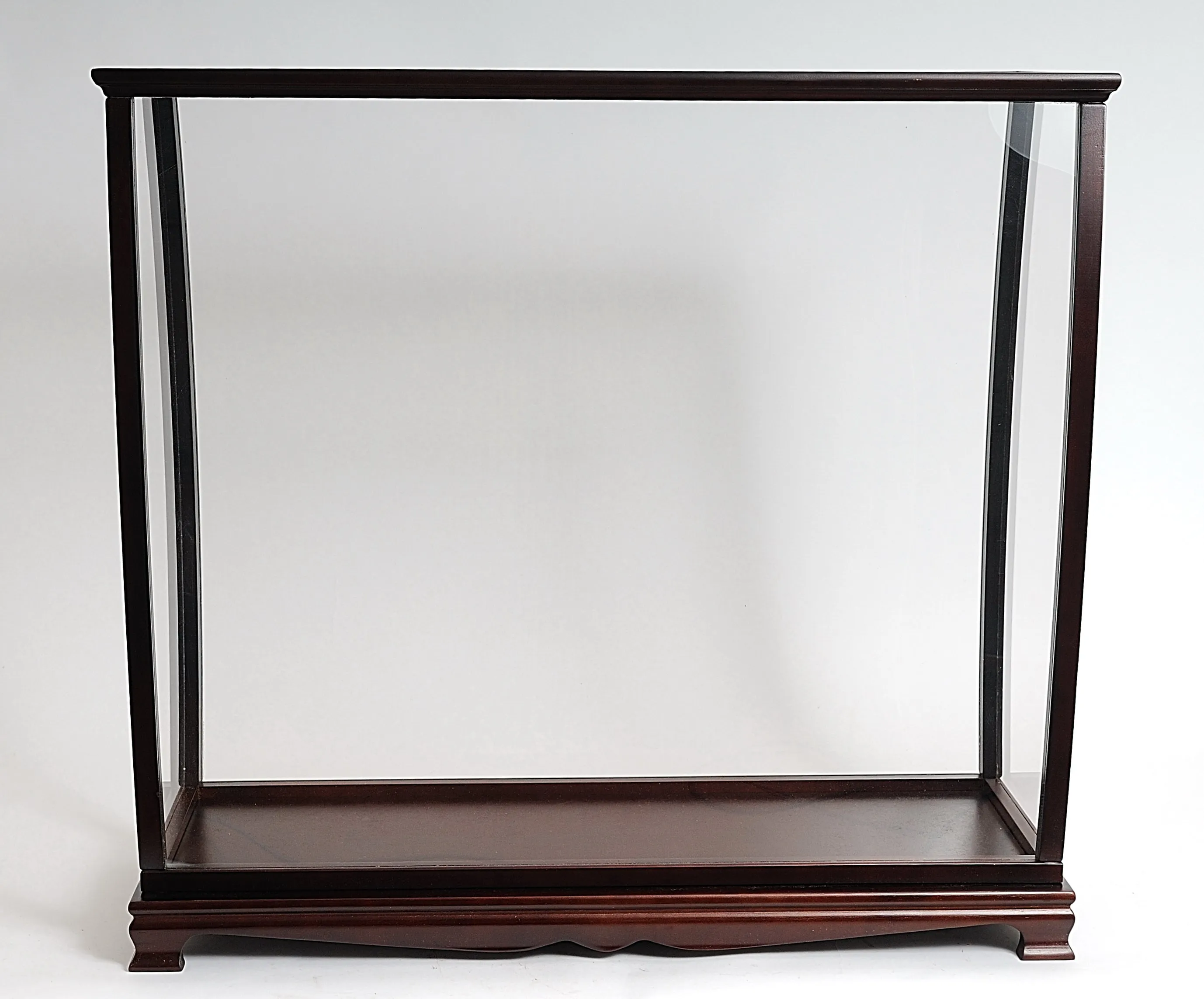 Large Wood Display Case large Cabinet For Tall Ship Yacht Boat Models With Plexiglass Panels