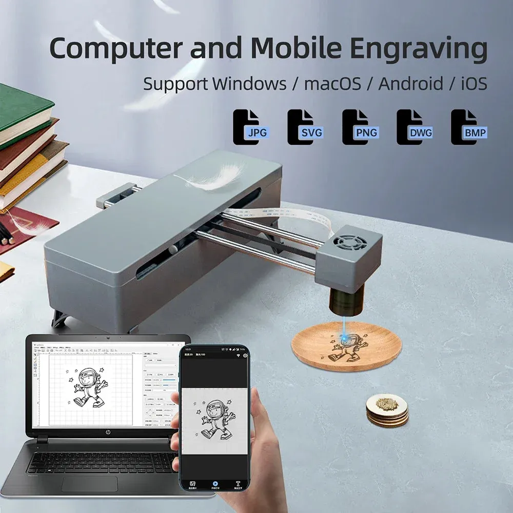 Laser Engraver Diy CNC Machine 7W/15W Portable for Woodworking