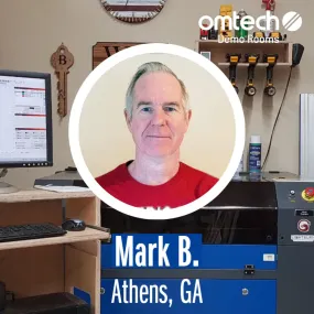 Laser Engraving in Athens, Georgia | Demo Room Host - Mark B.