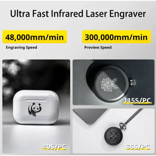 LaserPecker 3 Portable 1W Infrared Laser Engraver and Cutter