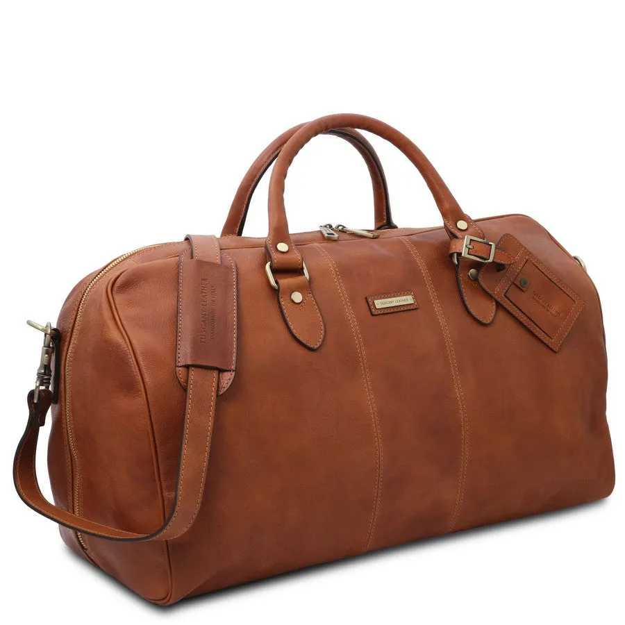 Lisbona Leather Duffle Bag Large