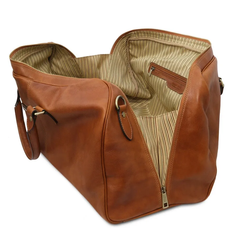 Lisbona Leather Duffle Bag Large