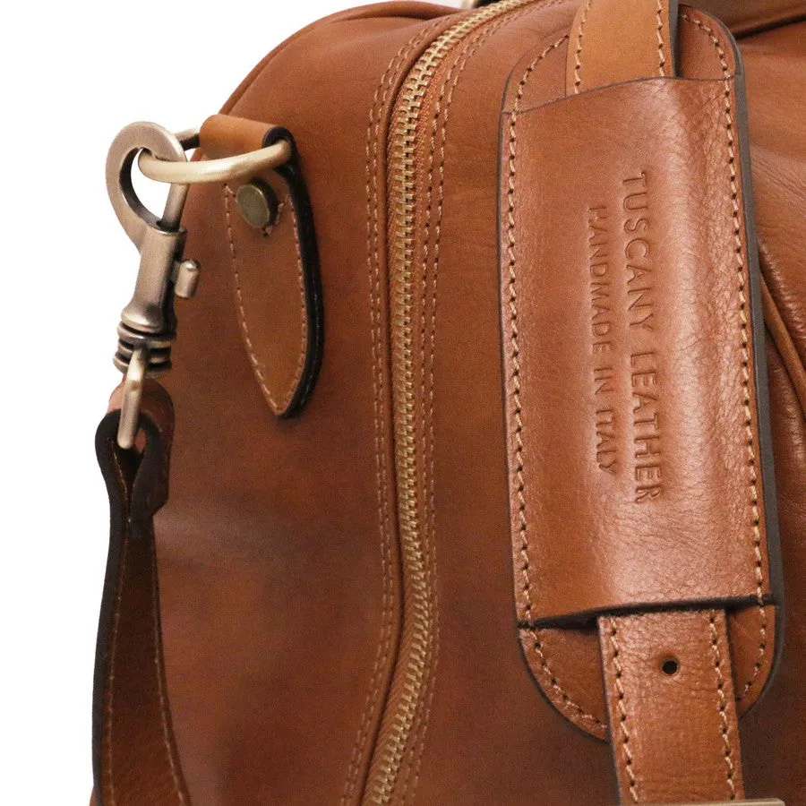 Lisbona Leather Travel Bag Small