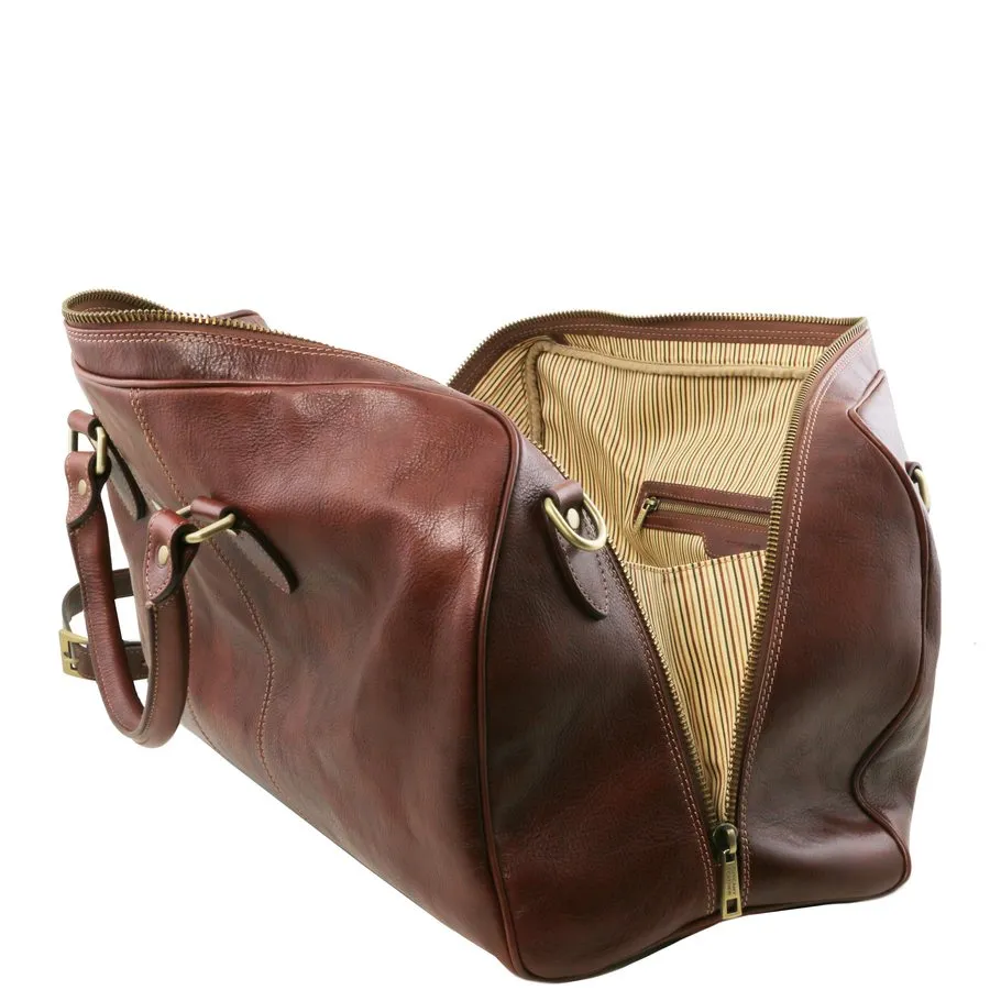 Lisbona Leather Travel Bag Small