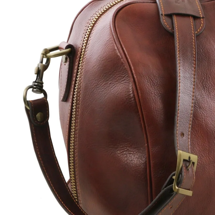 Lisbona Leather Travel Bag Small
