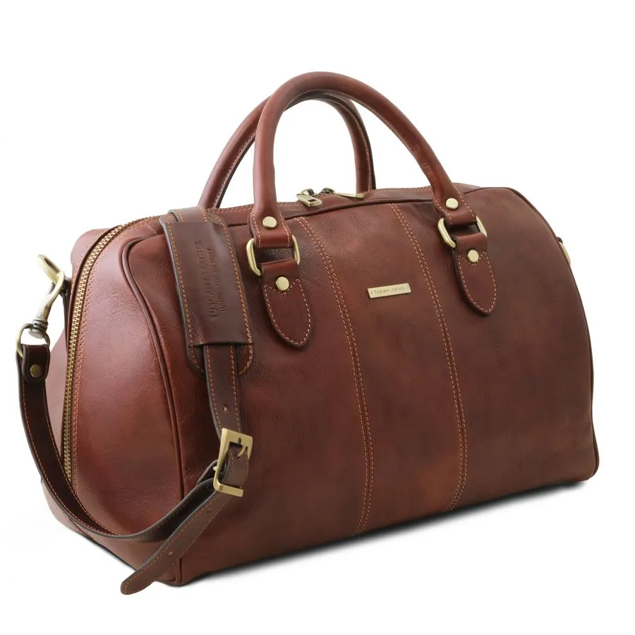 Lisbona Leather Travel Bag Small