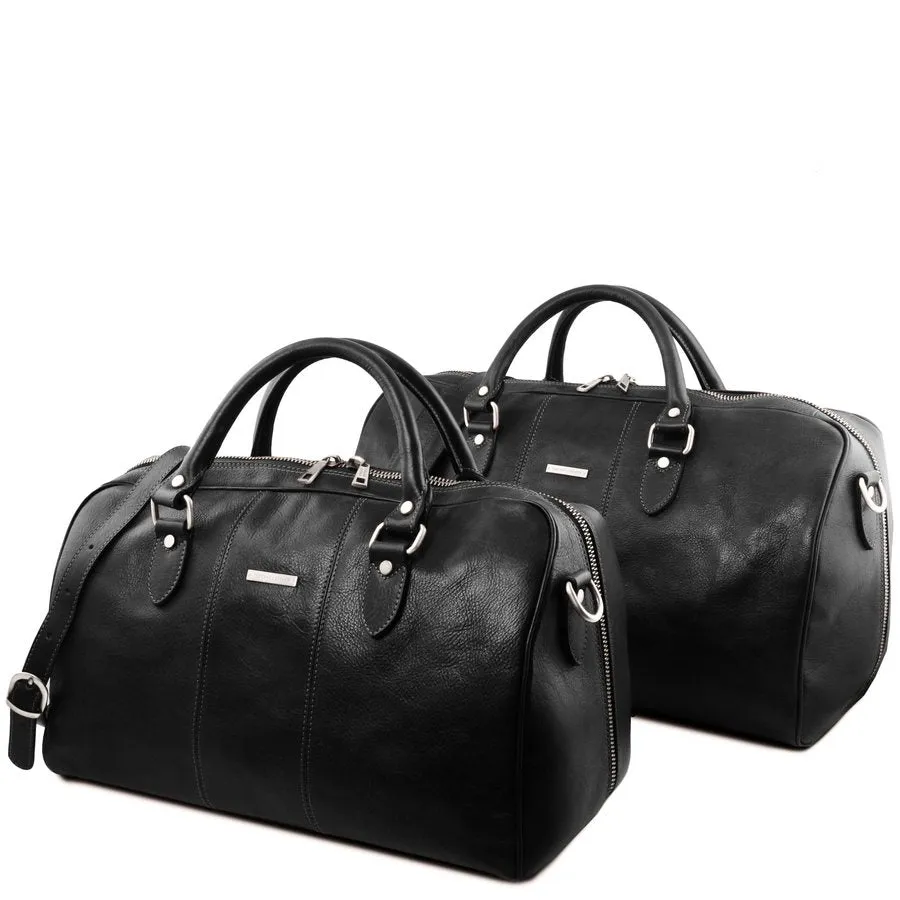 Lisbona Leather Travel Set