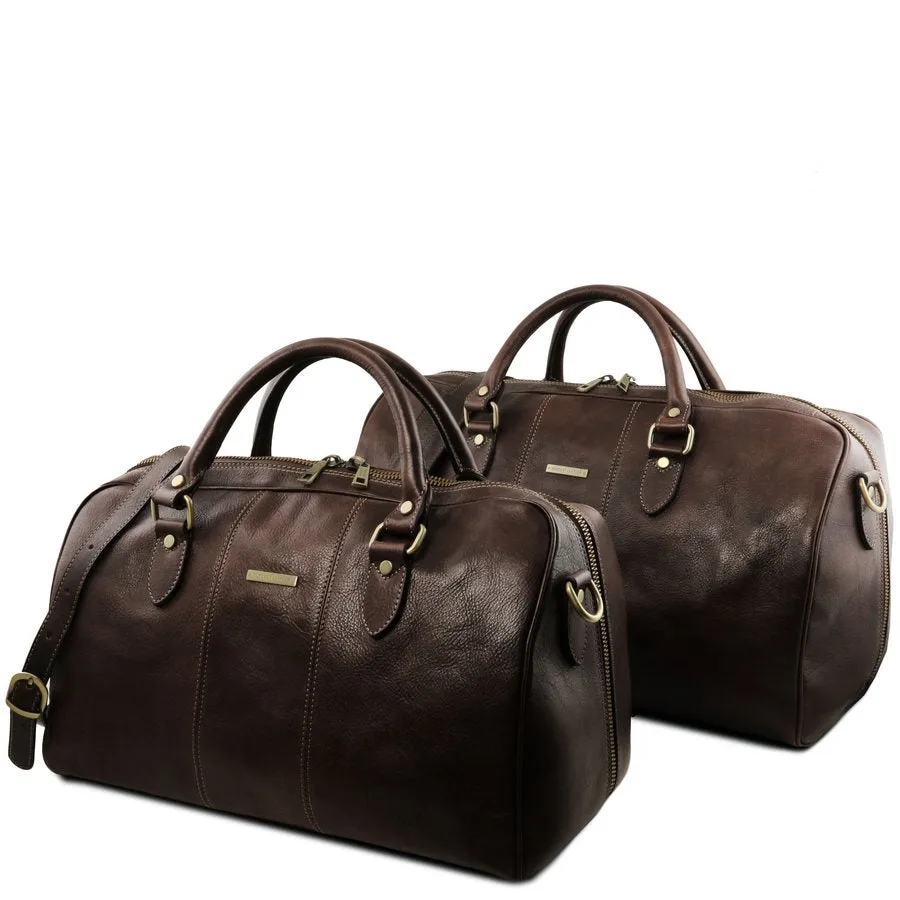 Lisbona Leather Travel Set