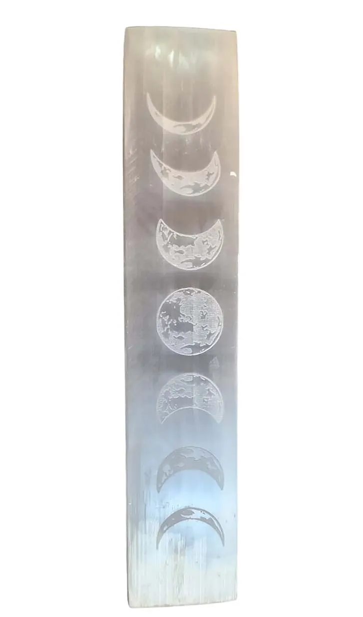 Luna Energy Infused Selenite 20cm Moonphase Ruler