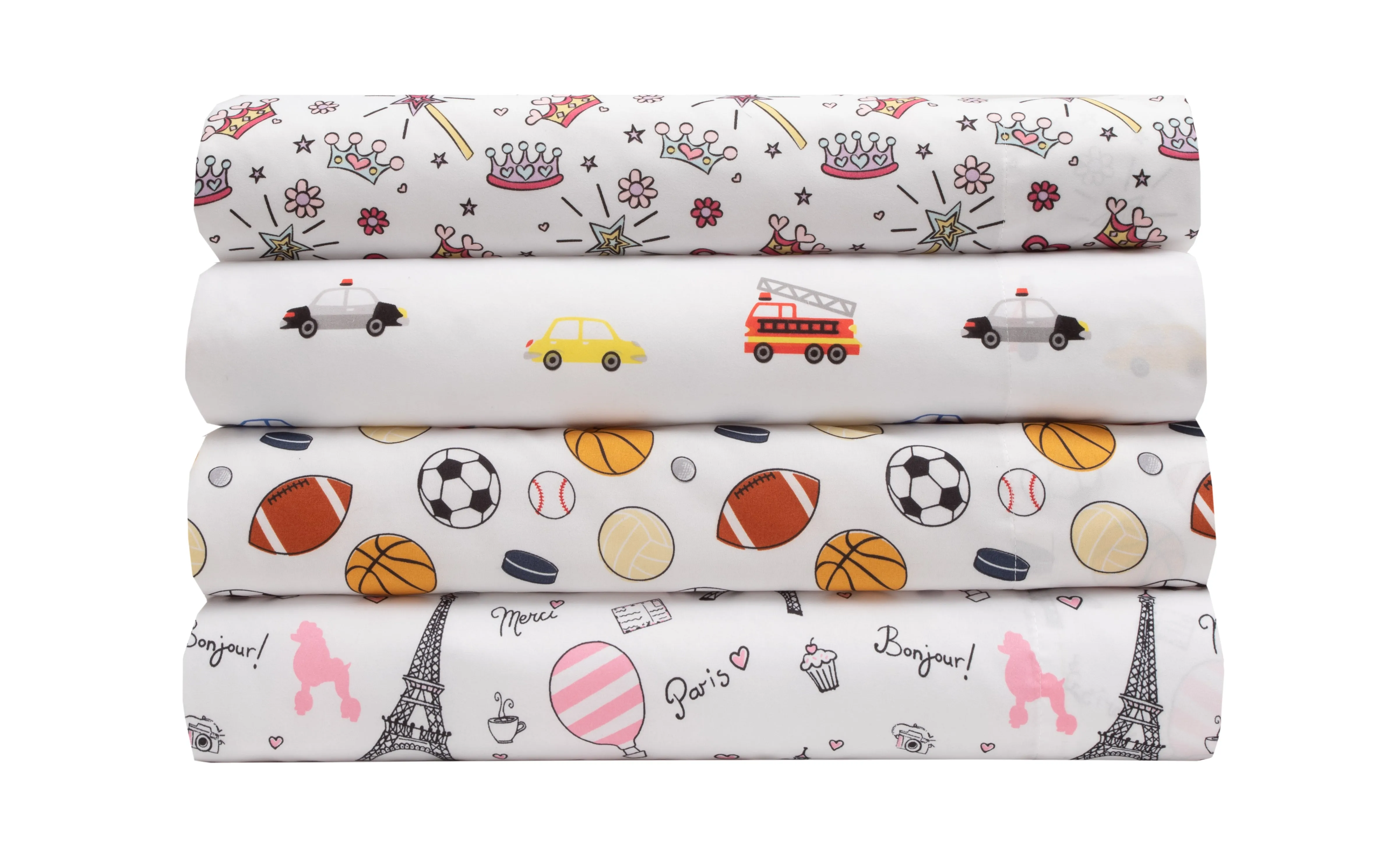 MALLARY BY MATTHEW Kids Super-Soft 100% Microfiber Flamingos and Pineapples Sheet Set