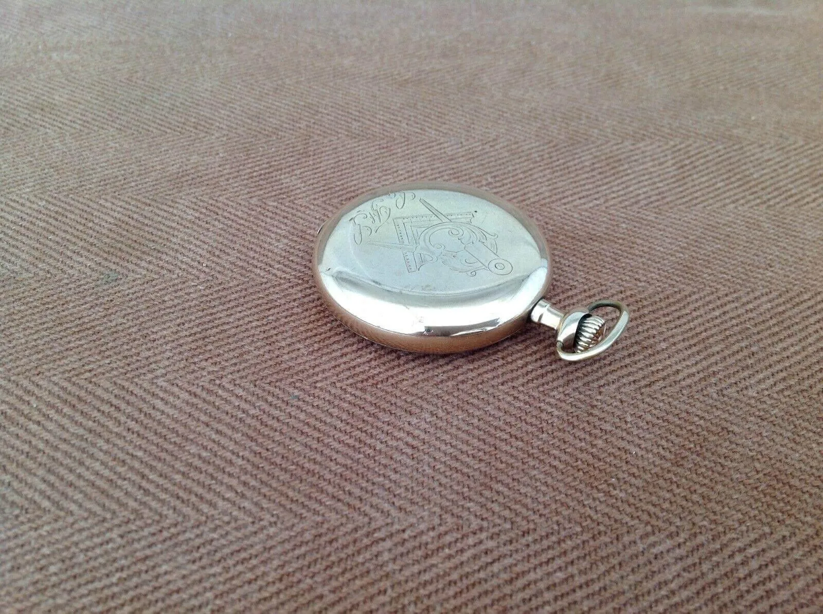 Masonic Pocket Watch Burlington Grade 106 19 Jewels 1915