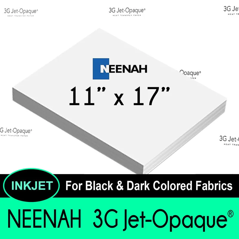 Neenah 3G JET-OPAQUE® Digital Transfer Paper 11"x17"(10 Sheets)