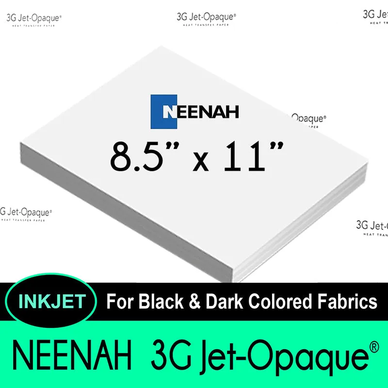 Neenah 3G JET-OPAQUE® Digital Transfer Paper 8.5"x11"(10 Sheets)