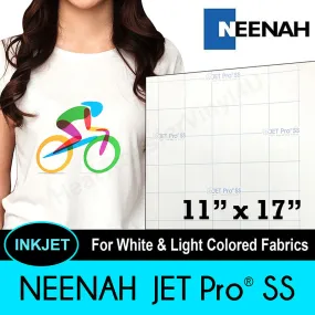 Neenah JET-PRO® Soft Stretch Digital Transfer Paper 11"x17" (10 Sheets)