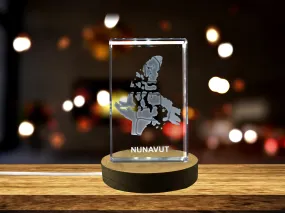 Nunavut 3D Engraved Crystal 3D Engraved Crystal Keepsake/Gift/Decor/Collectible/Souvenir
