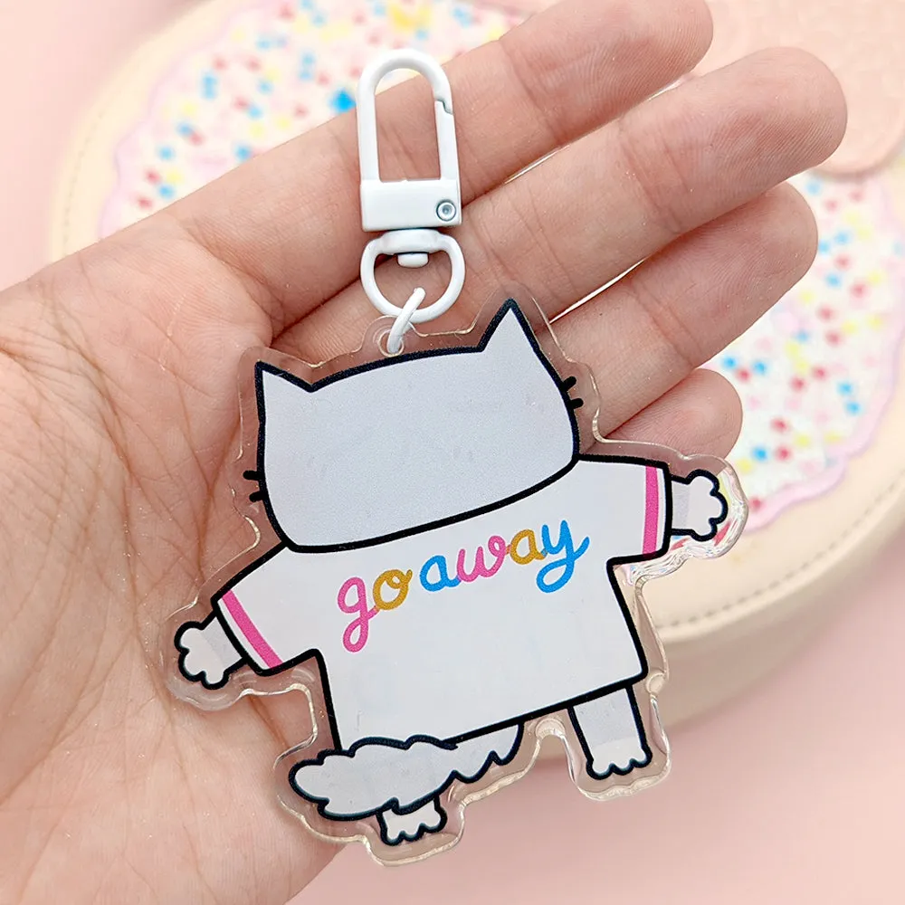 Old and Tired Glitter Keychain
