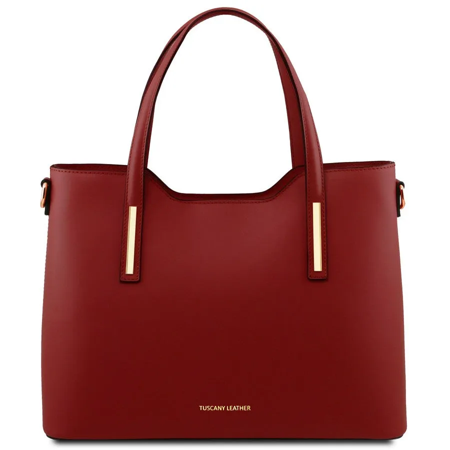 Olimpia Genuine Leather Tote Handbag