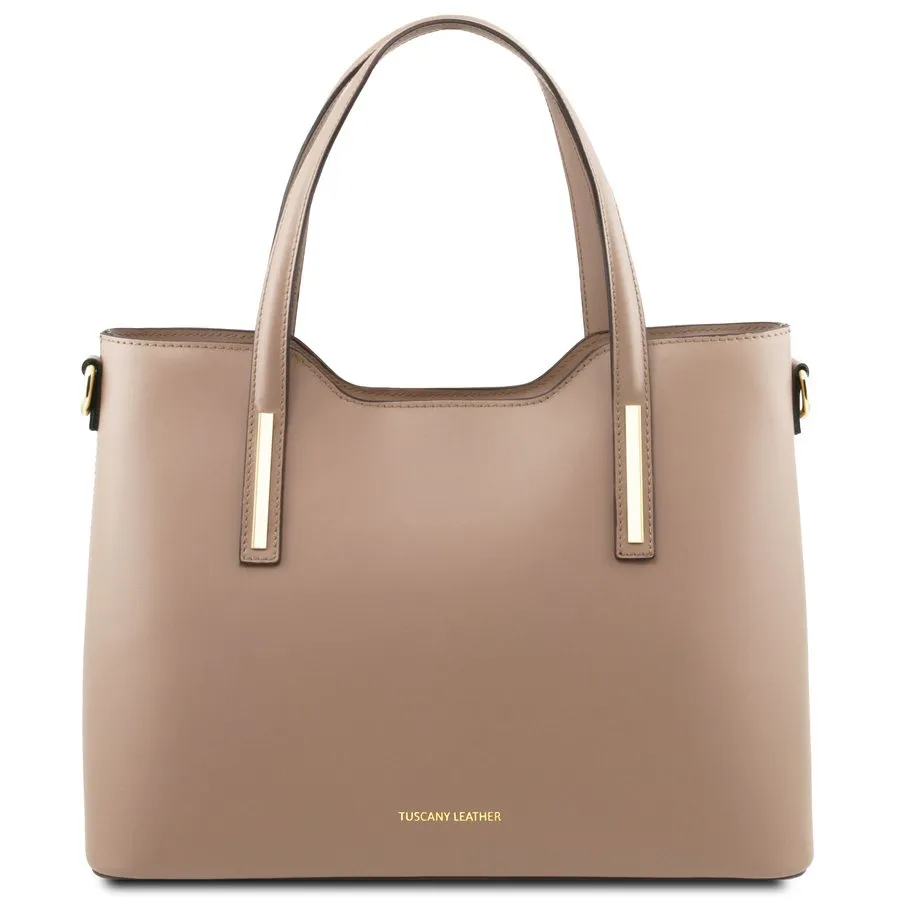 Olimpia Genuine Leather Tote Handbag