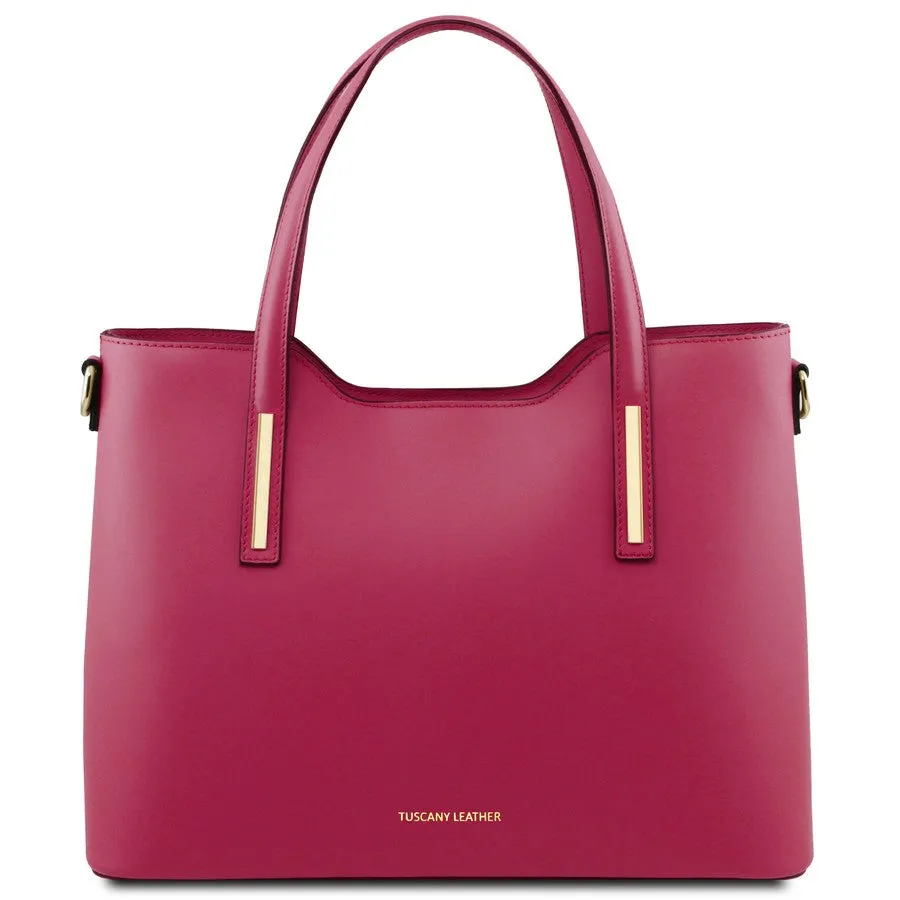 Olimpia Genuine Leather Tote Handbag