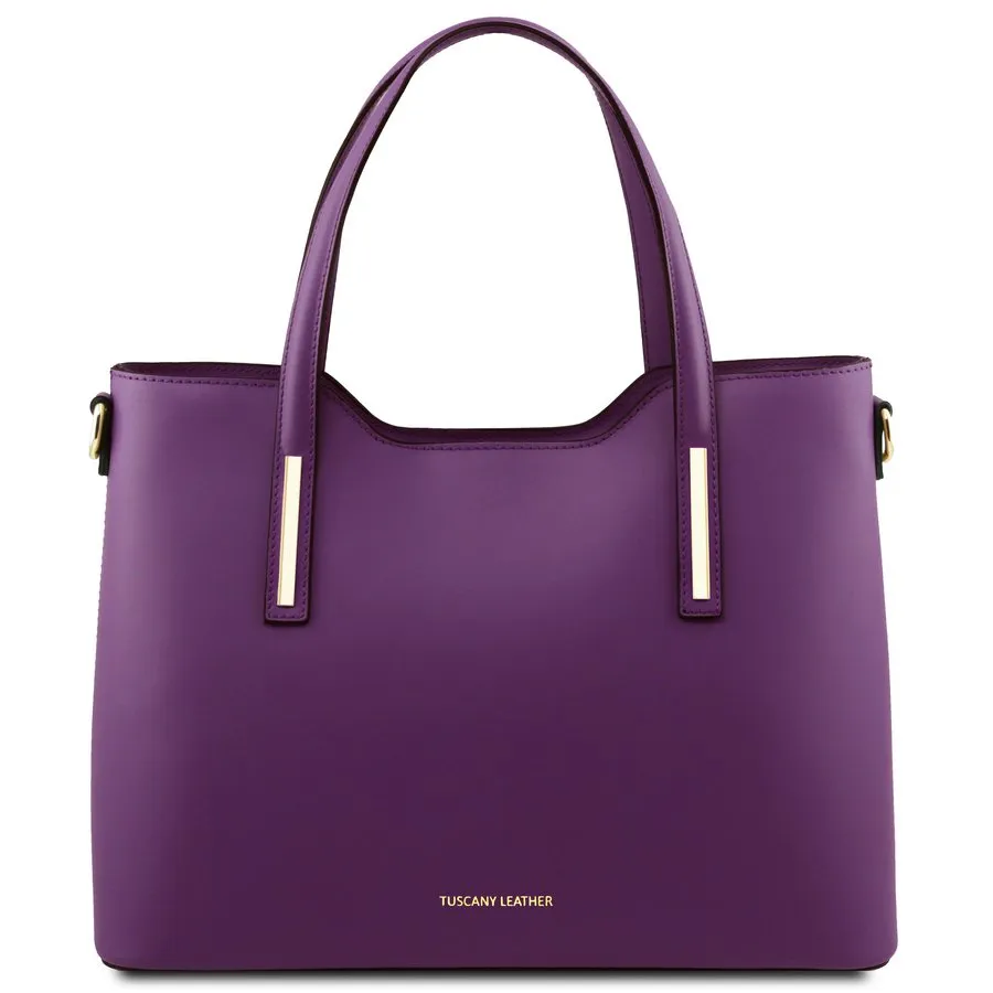 Olimpia Genuine Leather Tote Handbag