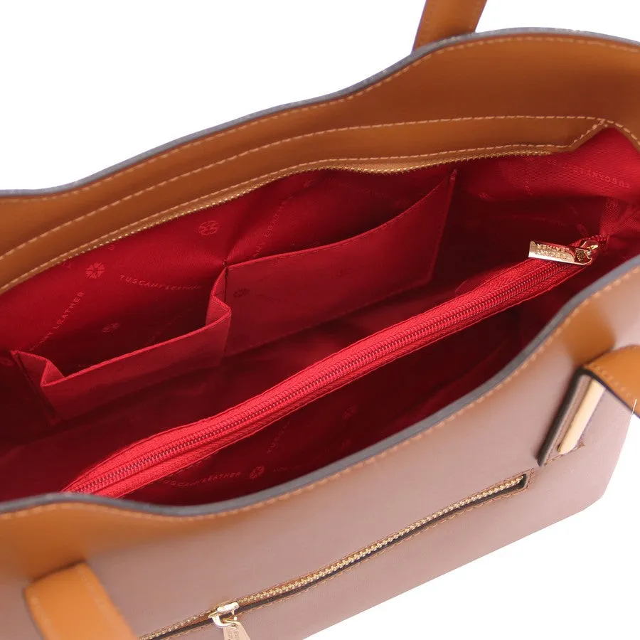 Olimpia Genuine Leather Tote Handbag
