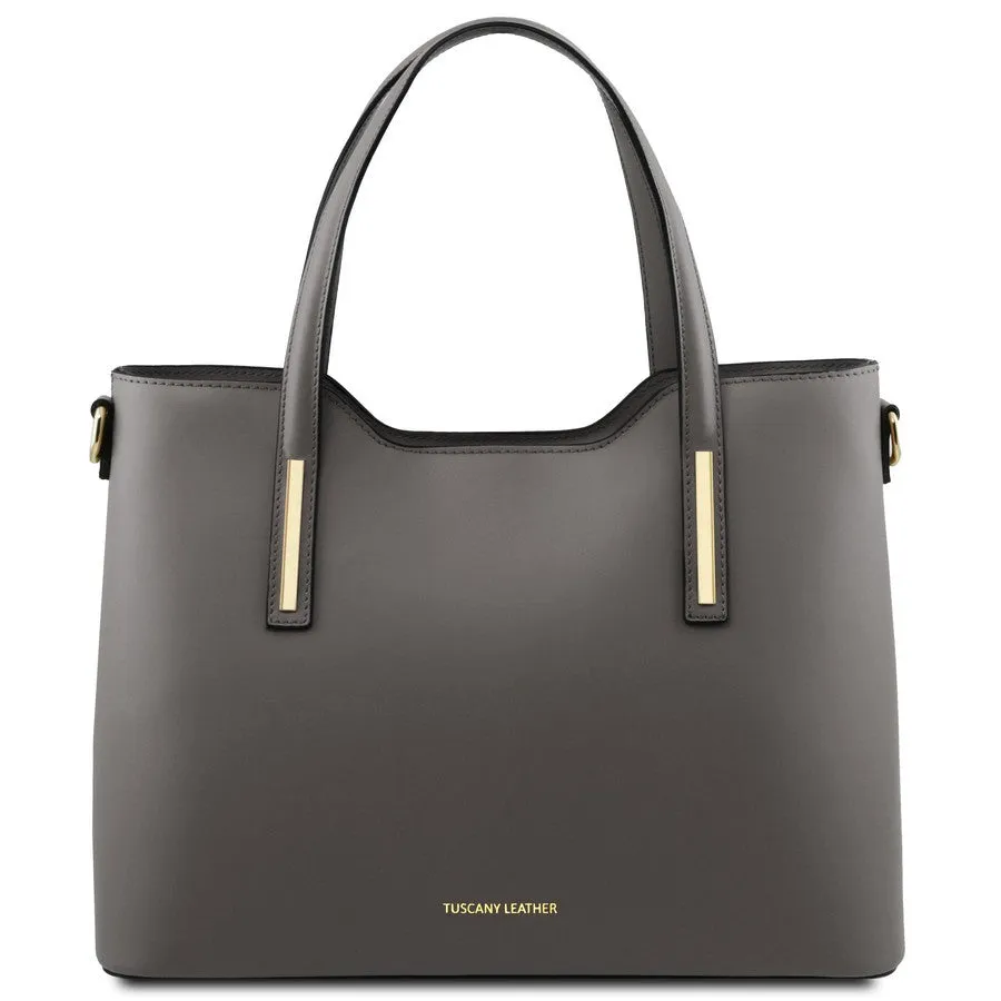 Olimpia Genuine Leather Tote Handbag