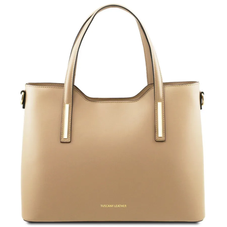 Olimpia Genuine Leather Tote Handbag