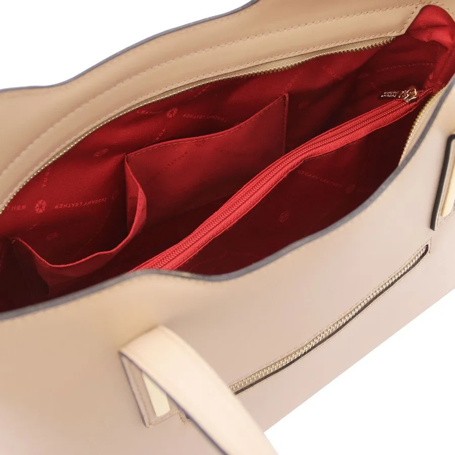 Olimpia Genuine Leather Tote Handbag