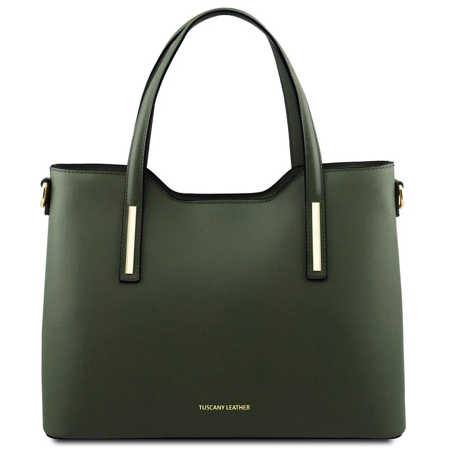 Olimpia Genuine Leather Tote Handbag