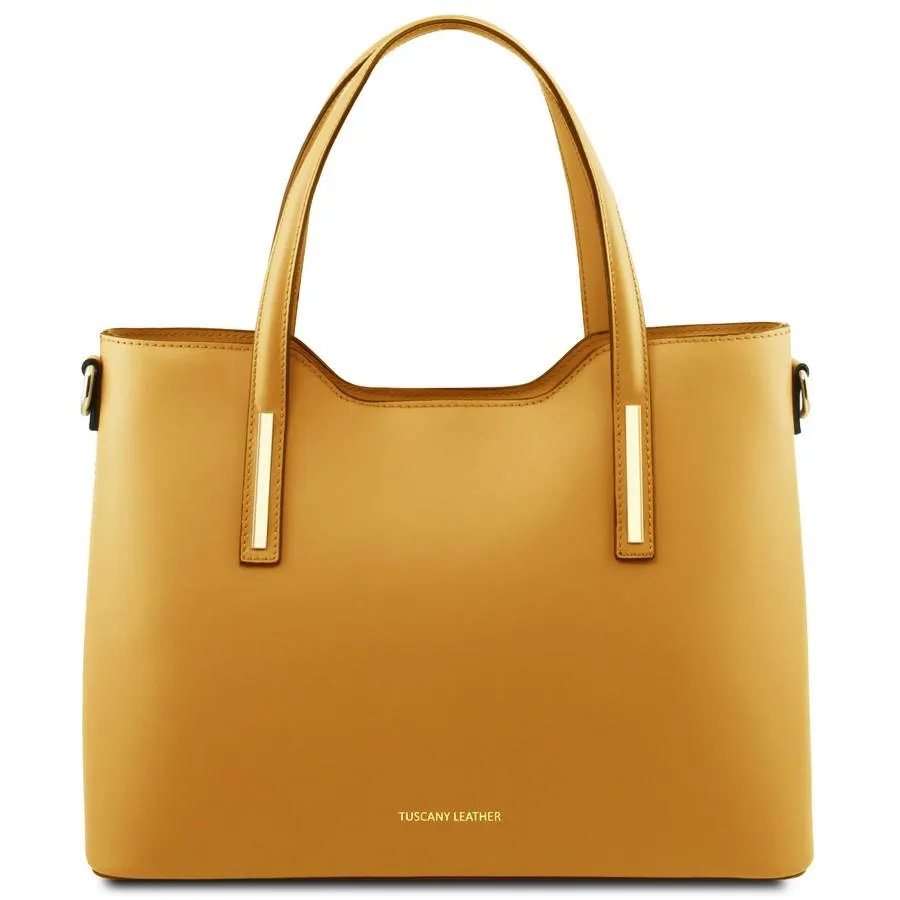 Olimpia Genuine Leather Tote Handbag