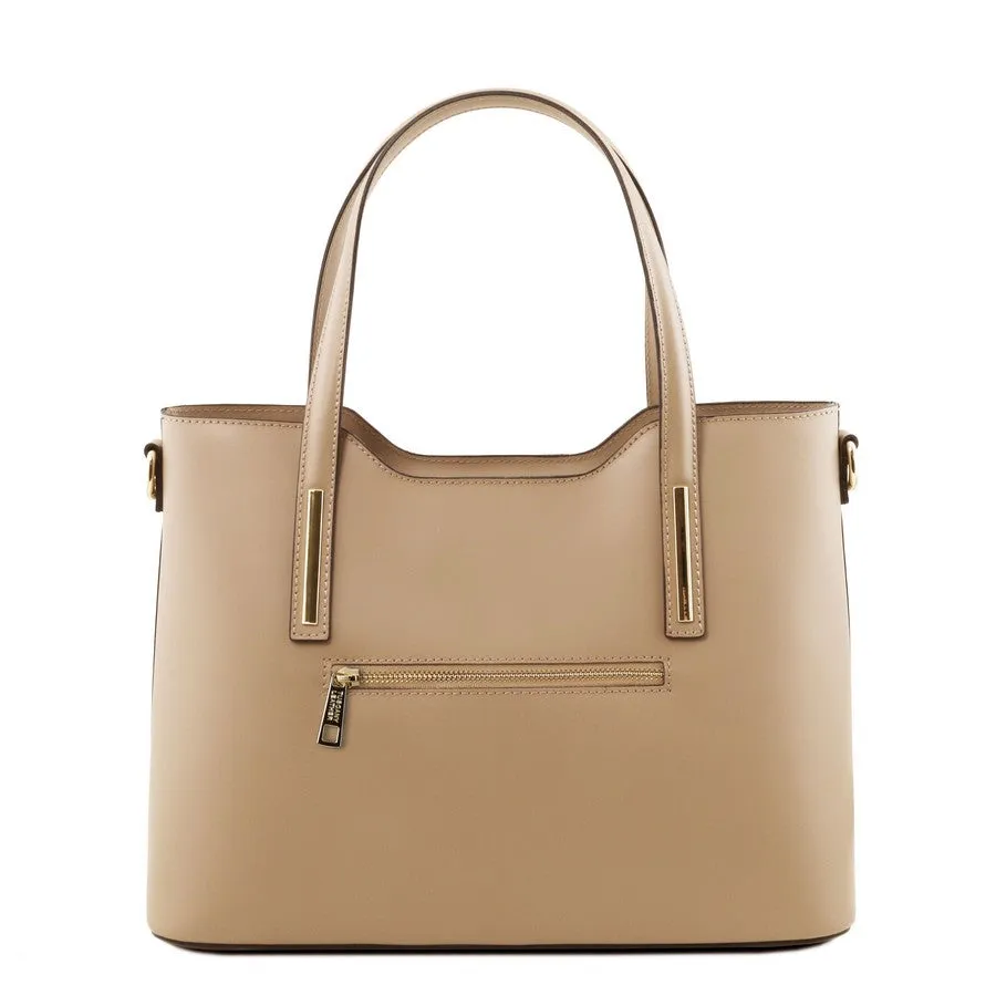 Olimpia Genuine Leather Tote Handbag
