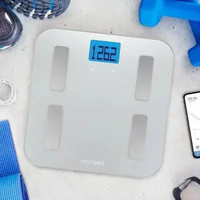 Open Box - AppSync Smart Scale with Body Composition Silver - Weight Gurus