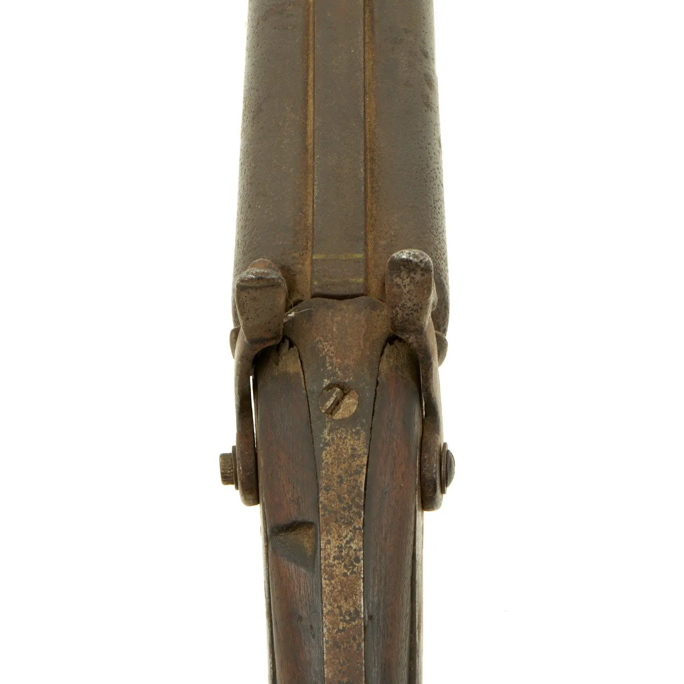 Original 10 bore Double Barrel "Attic Find" Percussion Shotgun for the U.S. Frontier Market - circa 1850
